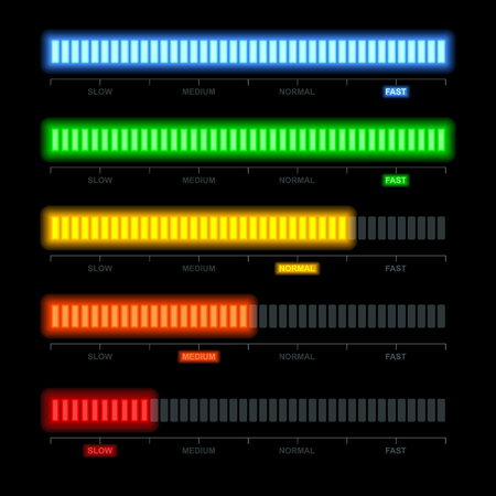 Set of Displaying the Credit Score Gauge description for infographics.のイラスト素材