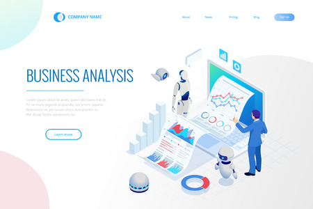 Isometric Chat bot and online survey. Online exam, questionnaire form, online education, internet quiz. Artificial intelligence. AI and business IOT concept.のイラスト素材