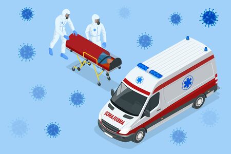 Pandemic coronavirus COVID-19. Coronavirus outbreak, coronaviruses influenza as dangerous flu strain cases as a pandemic medical health risk, virus attacks the respiratory tractのイラスト素材