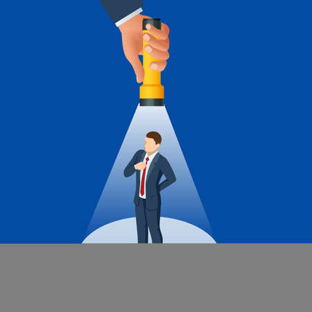 Isometric new business direction concept. Business idea lightbulb or simplify problem.のイラスト素材