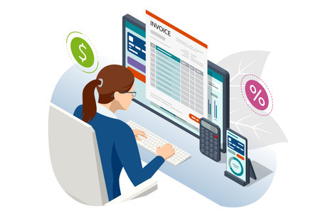 Isometric Business Analysis,Research, Strategy statistic, Planning, Marketing, Finance chart, Financial planning, Data analysis, and Management strategy. Investment in securitiesのイラスト素材