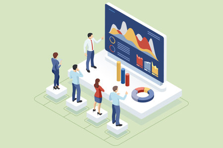 ROI, return on investment performance measure from cost invested and profit efficiency, marketing cost to get campaign success concept, businessman invest money coin in ROI box to get return profit.のイラスト素材
