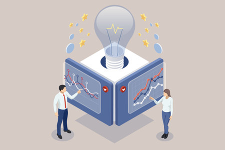 Business team collaboration discussing working analyzing with financial data and marketing growth report graph in team, presentation and brainstorming to strategy planning making profit of company.のイラスト素材