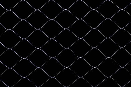 Cells of the polymer network on a black background. Background.