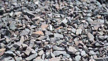 Texture of gray stones of natural origin. background.の写真素材