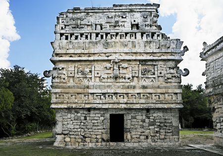 Chichen Itza in the yucatan was a Maya city and one of the greatest religious center and remains today one of the most visited archeological sitesの写真素材