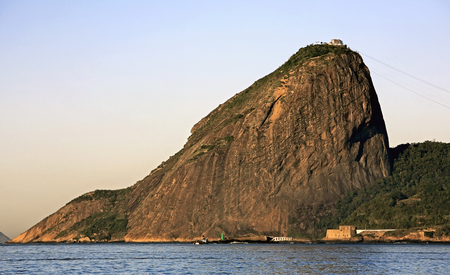 view of the sugar loaf in rio de janeiro brazilの写真素材