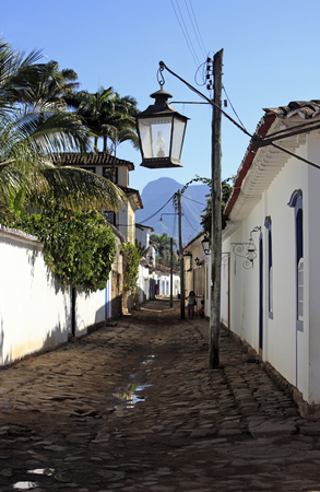 beautiful portuguese colonial typical town of parati in rio de janeiro state brazilの写真素材