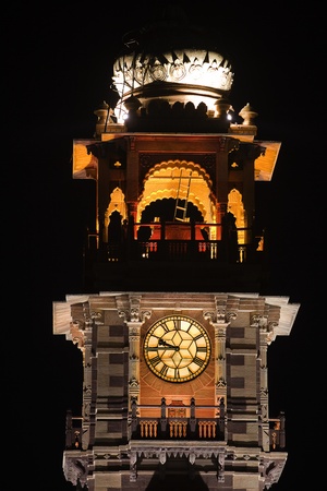 clock tower  in the beautiful city of jodhpur in rajasthan state in indiの写真素材