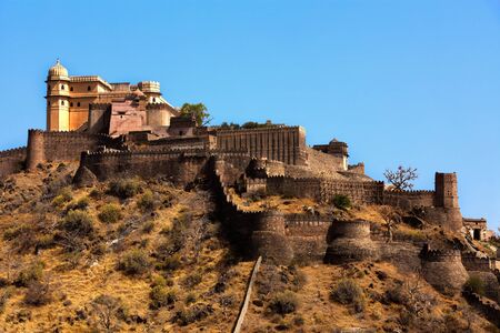 kumbhalgarh Fort near ranakpur in rajasthan state in indiaのeditorial素材