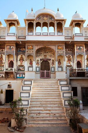 temple hinduism in Mandawa rajasthan state in indiaのeditorial素材