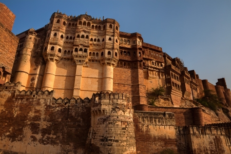 Meherangarh Fort in the beautiful city of jodhpur in rajasthan state in indiaのeditorial素材