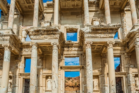 Ephesus ancient greek ruins in Anatolia Turkeyの写真素材
