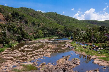 Periyar Countryside River munar in Kerala state india