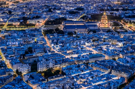 aerial view cityscape of Paris in franceの写真素材
