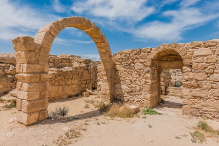 Roman ruins, Um Ar-Rasas, Jordanの写真素材