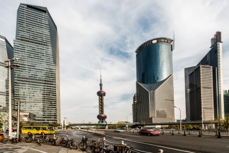 Shanghai, China - April 7, 2013: â¦ at the city of Shanghai in China on april 7th, 2013のeditorial素材