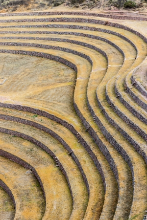 Moray, Incas ruins in the peruvian Andes at Cuzco Peruの写真素材