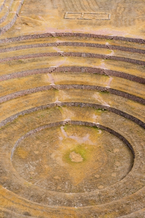 Moray, Incas ruins in the peruvian Andes at Cuzco Peruの写真素材