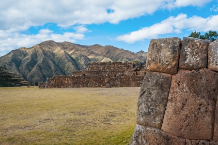 Chincheros, incas ruins in the peruvian Andes at Cuzco Peruの写真素材