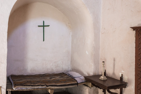 bedroom in Santa Catalina monastery in the peruvian Andes at Arequipa Peruのeditorial素材