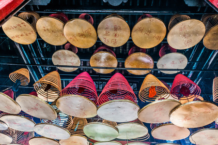 kowloon, Hong Kong, China- june 9, 2014: Tin Hau Temple Tsim Sha Tsui Kowloon in Hong Kongのeditorial素材