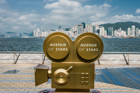 statues Avenue of Stars Tsim Sha Tsui Kowloon in Hong Kongのeditorial素材