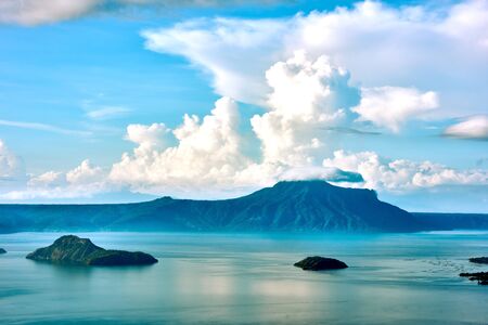 Taal Volcano in Luzon Philippinesの写真素材