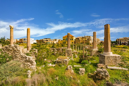 romans ruins  Tyre Sur in South Lebanon Middle eastの写真素材
