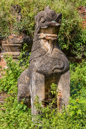 A Myint ruins old city village in Chaung-U township near Monywaの写真素材