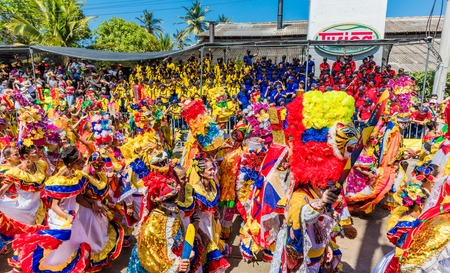 Barranquilla , Colombia  - February 25, 2017 : people participating at the parade of the carnival festival of  Barranquilla Atlantico Colombiaのeditorial素材