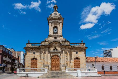 Paipa , Colombia  - February 14, 2017 : San Miguel Arcangel Church of Paipa Boyaca in Colombia South Americaのeditorial素材