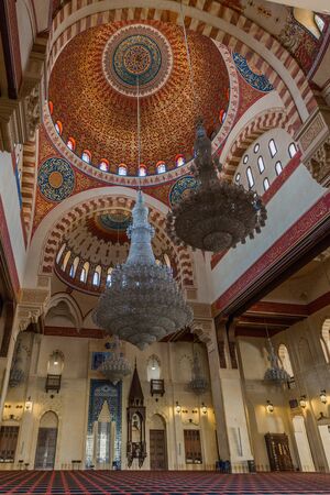 Beirut,Lebanon- April 30 :Mohammad Al-Amin Mosque in Beirut capital city of Lebanon Middle eastのeditorial素材