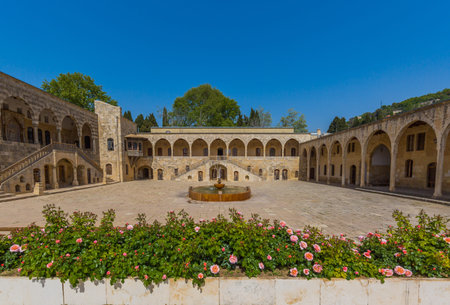 Beiteddine,Lebanon- April 28 : Emir Bachir Chahabi Palace Beit ed-Dine in mount Lebanon Middle east