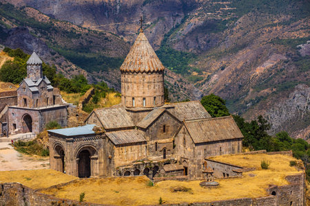 Tatev monastery landmark of Syunik province Armenia eastern Europeの写真素材