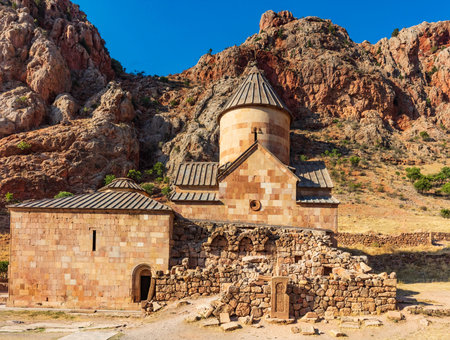 Monastery church of Khor Virap in Noravank Vayots Dzor landscape landmark of Armenia eastern Europeの写真素材