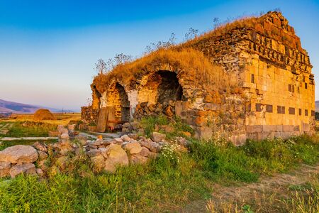 ancien tradiotional house of Lori Berd Stepanavan landmark of Lorri Armenia eastern Europeの写真素材