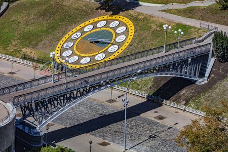 Nebesna Sotnya memorial monument in maidan square Landmark of Kiev Ukraine Europeの写真素材
