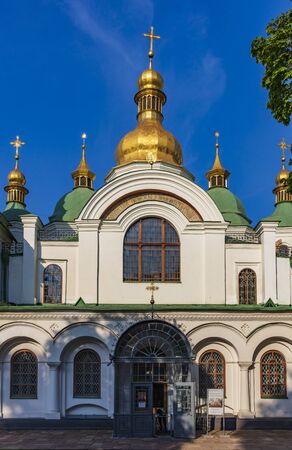 Kiev , Ukraine - August 30, 2019 : Saint Sophia Cathedral Landmark of Kiev Ukraine Europeのeditorial素材