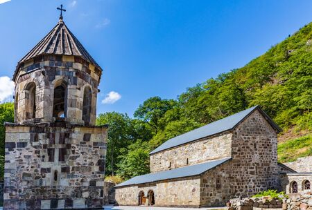 Mtsvane The Green Monastery landmark of the thermal city of Borjomi Samtskhe Javakheti region Georgia eastern Europeの写真素材