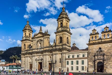 Bolivar plaza La Candelaria Bogota Colombiaのeditorial素材