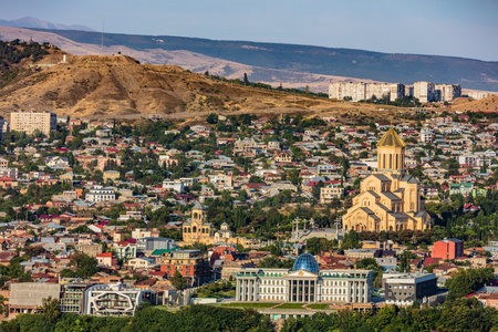 Tbilisi cityscape skyline Georgia Europe landmark