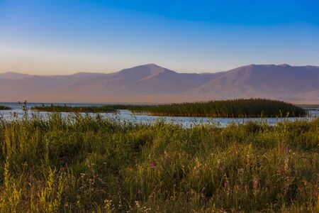 Lake Sevan Vardenis Gegharkunik Armenia landmarkの写真素材