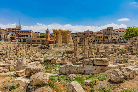 romans ruins Baalbek Beeka Lebanonのeditorial素材