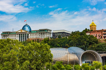 Presidential palace Rike concert hall Tbilisi Georgia Europe landmark
