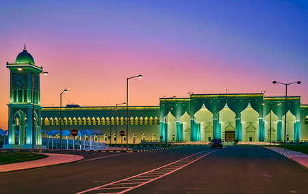 Al-Emiri Diwan The palace of the Emir Doha Qatarのeditorial素材