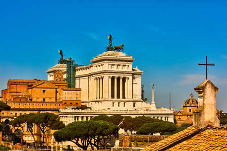 Rome skyline cityscape Lazio Italy landmarkの写真素材