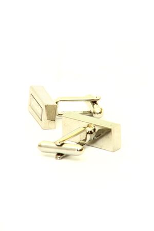cufflinks with crystalsの写真素材