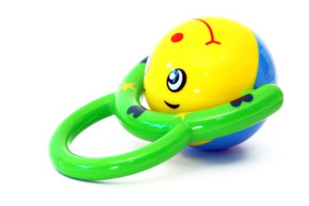 toy with a face and a smileの写真素材
