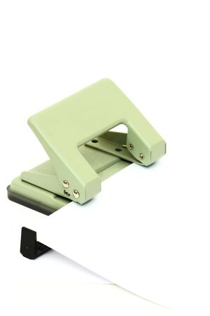 Puncher office stapler paper in the workの写真素材